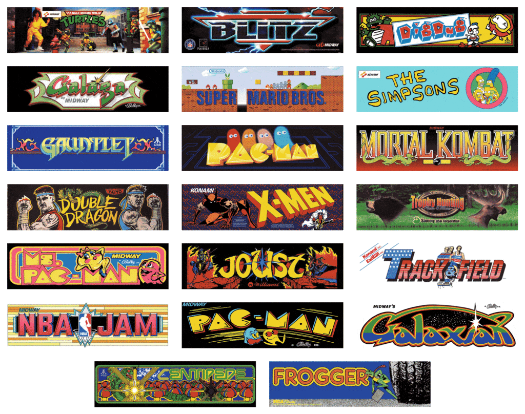 list of popular arcade games