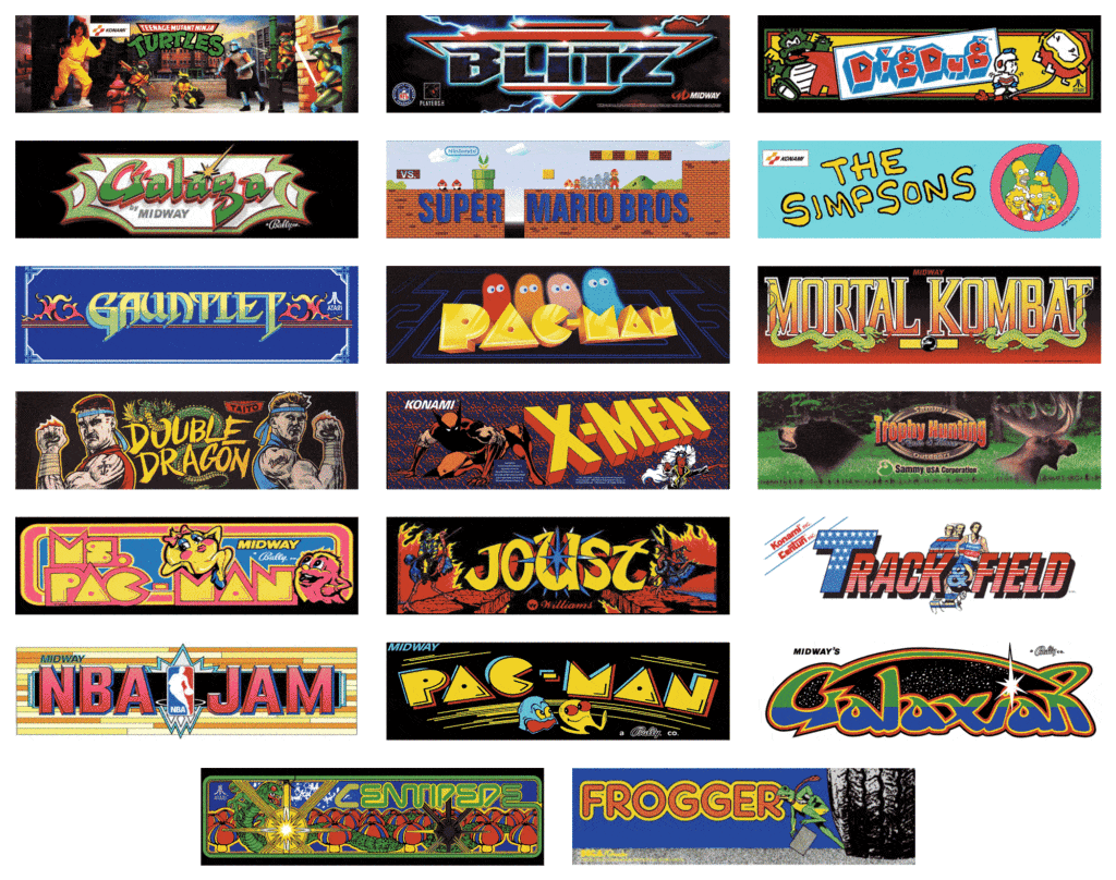 Classic Arcade Games List